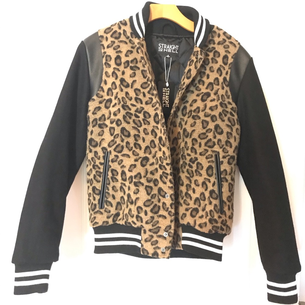 Leopard Varsity Jacket